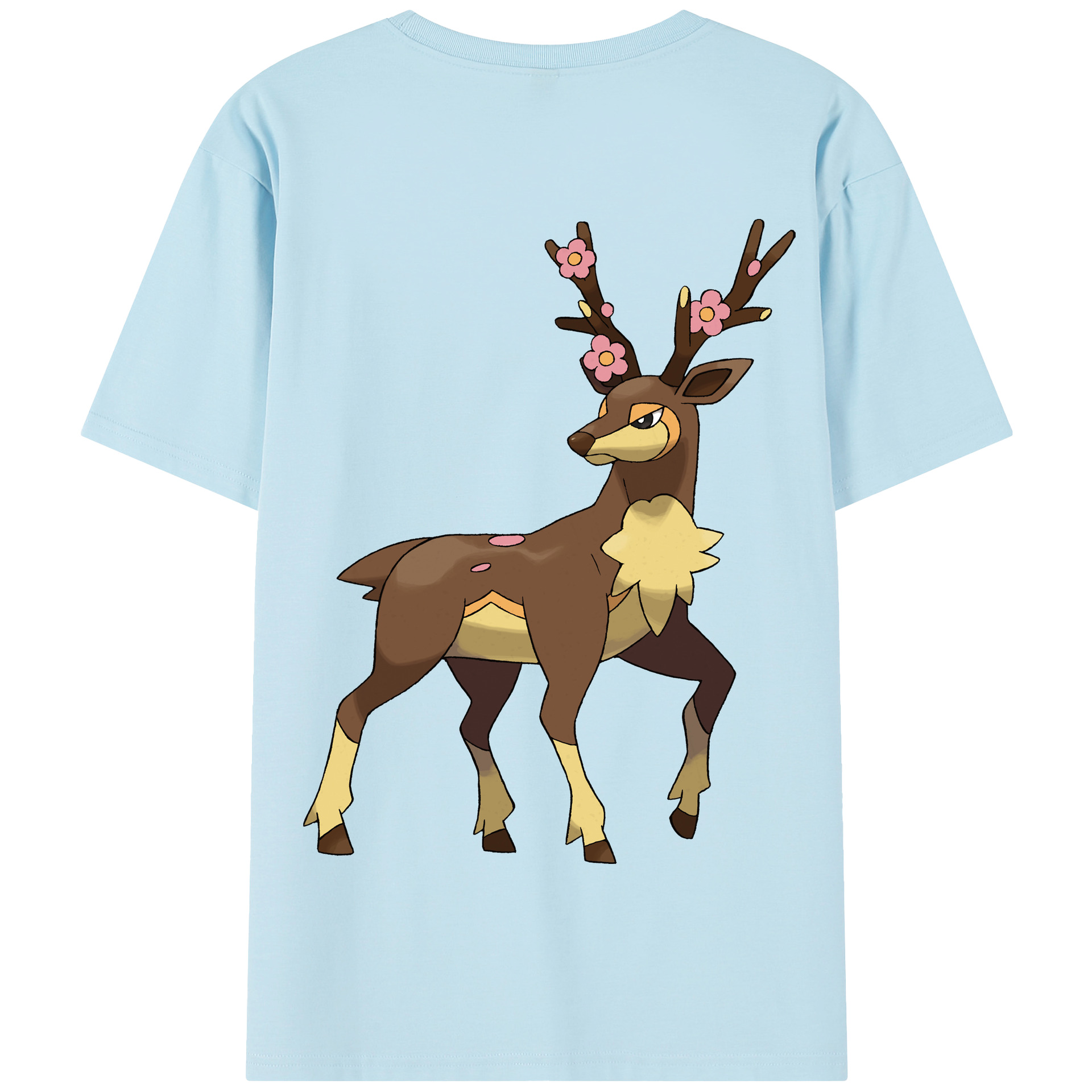 （画像用） ポケットモンスター Pokémon 綿100％半袖Tシャツ（背面プリント）